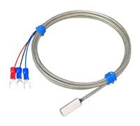 Capteur de température de Patch de mesure de Surface collé en acier inoxydable PT100K, câble blindé de 1 à 20m, résistance thermique à 3 fils(K Type Cable 1m)