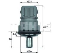 Capteur de température de refroidissement MAHLE pour VW BORA I