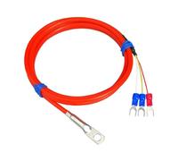 Capteur de température de surface en silicone PT100, sonde RTD adhésive for la température des tuyaux industriels(Pt100-AA-F-1M)