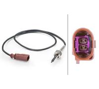 Hella Capteur de température des gaz 6Pt 014 494-121 2 pôles, vissé, câble 702 mm