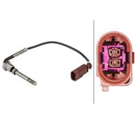 HELLA Capteur température échappement 6PT 358 181-631 2 pôles 180 mm pour VW Touareg (7P5,7P6)