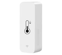 Capteur de température d'humidité sans fil : mini dispositif intelligent de du climat, traqueur environnemental numérique de haute précision, moniteur intérieur compact | Pour une