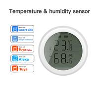 Capteur de température et d'humidité avec écran LCD pour Tuya ZigBee Smart Life, prise en charge de la commande vocale Google Alexa, option passerelle multimode kit A