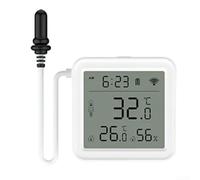 Capteur de température et d'humidité avec sonde externe pour aquariums et espaces réfrigérés WiFi connecté à l'application TuyaSmart écran LCD
