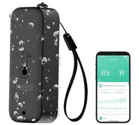 Capteur de température et d'humidité de l'air connecté - noir [Luminea]