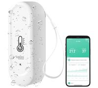Luminea Capteur de température et d'humidité étanche connecté - blanc