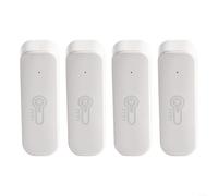 Capteur de température et d'humidité, pour intégration Tuya Smart Home avec alertes en temps réel, compatible avec thermomètre hygromètre d'intérieur Alexa (4 pièces)