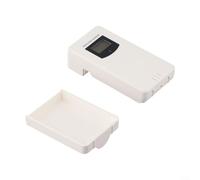 Capteur de température et d'humidité sans fil, station météo numérique pour intérieur et extérieur, moniteur de climat LCD avec télécommande et émetteur étanche pour bureau (blanc)
