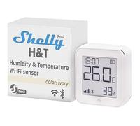 Shelly Plus H&T Gen. 3 Ivory Capteur thermométrique/hygrométrique sans fil Bluetooth, Wi-Fi