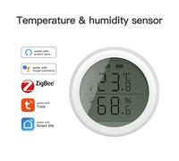 Capteur de température et d'humidité Tuya ZigBee avec écran LCD, application Smart Life, prise en charge de la commande vocale Google Alexa, option de passerelle multimode kit A