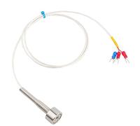 Capteur de Température Magnétique PT100, Thermistor Étanche avec Sonde 304 Acier Inoxydable, Plage - 60 à + 150℃ (1 Mètre) - Réponse Rapide, Haute Précision, Installation F (championnat du monde)