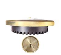 Capteur de température numérique de haute précision Baromètre Manomètre en métal - Moniteur d'humidité portable Conception compacte précise et durable | Camping maritime extérieur intérieur décoration