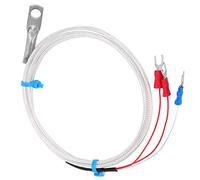 Capteur de Température PT100 en Acier Inoxydable avec Câble 5m, Sonde Thermistance Trois Fils, Plage -50 à 300°C, pour Contrôle Industriel