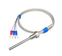 Capteur de température PT100 étanche, sonde RTD, résistance filetée industrielle en acier inoxydable(PT1-2-6-100mm)