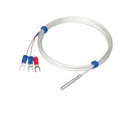 Capteur de température PT100 RTD, sonde de température étanche en acier inoxydable, résistance thermique industrielle -50-200 ℃(PT100 A-5M)