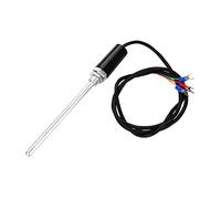 Capteur de Température, WZP-187 Sonde de Capteur à Thermocouple de Type PT100 Sonde de Temperature M12 avec Câble en Acier Inoxydable (150 mm)