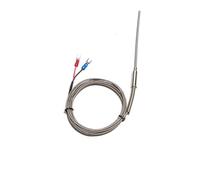 Capteur de Thermocouple blindé de Type K, gainé, fil de sonde pliable, diamètre 1mm/1.5mm/2mm, longueur 50/100/200/300/500mm, 1100C(Probe dia. 3mm,Cable length 1M,Probe length 150mm)