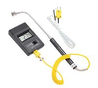 Capteur de thermocouple de type K industriel numérique avec écran LCD -50 à 500 ℃ Testeur de température pour gaz liquides Kit de tige incurvée semi-solides