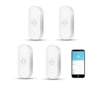 Capteur de Vibration Intelligent: capteur de Verre cassé sans Fil, capteur de Porte WiFi avec Alarme d'application, sensibilité réglable, capteur de sécurité en Verre brisé pour Les installations