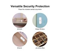 Capteur de Vibration Intelligent WiFi Tuya Protection de Sécurité Domestique Application Life Alarme de Choc à Distance en Temps Réel Historique