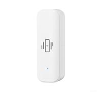 Capteur de vibration WiFi, sans fil pour mini détecteur de bris de verre pour alarme et domotique intelligente, pour Tuya pour capteur de vibration WiFi intelligent, pour télécommande Smart Life App