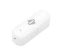 Capteur de vibrations pour Smart For Zigbee pour Tuya pour Smart Home | Détecteur d'alarme de chute de choc avec sensibilité réglable | Fonctionne avec piles AAA à faible puissance | Blanc (version