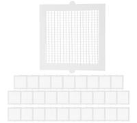 Capteur de vidange de cheveux jetable, 30 pièces, collecteur vidange cheveux douche 5x5 pouces, filtre à maille Anti-colmatage pour salle bain et blanchisserie