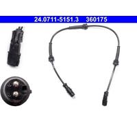 Capteur de vitesse de roue ABS 24.0711-5151.3 ATE pour RENAULT MEGANE II
