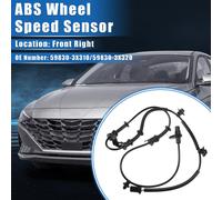 Capteur De Vitesse De Roue Abs Compatible Pour Hyundai Elantra 2011-2016, Plastique Noir Personnalisée, Côté Avant Droit, Référence : 59830-3X310/59830-3X320