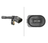 Capteur de vitesse de roue ABS Essieu arrière 6PU 012 039-031 HELLA pour VW AUDI