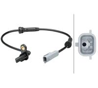 Hella Capteur de vitesse de roue ABS 6PU 012 679-221 – Arrière actif, 2 pôles, 519 mm