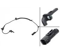 Capteur de vitesse de roue ABS Essieu arrière gauche Capteur actif 06-S352