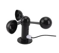 Capteur de vitesse du vent, capteur anémomètre capteur de surveillance de la vitesse du vent anémomètre à trois tasses avec câble de 8 m trou de montage de 4 cm