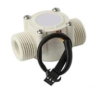 Capteur d'eau anti-fuite YFS201 avec éléments Hall haute performance pour des lectures précises (blanc)