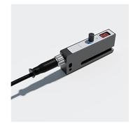 Capteur d'étiquettes photoélectrique non transparent en alliage d'aluminium FGU03-S, fente M8 4 broches, 10-30 V CC, largeur de rainure 3 mm