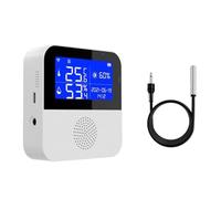 Capteur D'humidité De La Température WiFi Tuya Avec Sonde Externe Écran LCD Moniteur À Distance Thermomètre Intérieur Hygromètre Application De Vie Intelligente Moniteur Précis(Probe 3M)