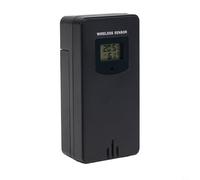 Capteur d'humidité de température extérieure sans fil compatible avec station météo 3378, transmission RF 433,92 MHz, portée de 60 m, support mural ou support de table, plastique blanc, émetteur