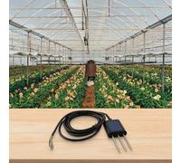 Capteur d'humidité du sol, humidité et pH RS485 avec pour ModBus-RTU, étanchéité IP68, 0-100 % pour RH / 0-80 °C / 0-10 0000 μS/cm / précision ± 0,5 °C (A)