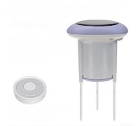 Capteur d'humidité et de température du sol Tuya, moniteur de jardin à énergie solaire avec contrôle par application pour la connectivité Zigbee, surveillance à distance sans fil, violet, 9,1 x 14,7