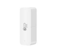 Capteur d'humidité et de température intelligent pour maison - Contrôle sans fil - Modèle d'intérieur compact et pratique - Appareil WiFi alimenté par piles pour données réelles Ytp417 (blanc, taille
