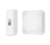 Capteur d'humidité et de température pour zigbee avec connecteur pour systèmes de maison intelligente prenant en charge les commandes vocales et la connectivité WiFi