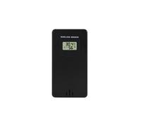 Capteur D'Humidité et de Température Sans Fil Hygromètre Thermomètre Numérique Électronique Intérieur/Extérieur avec Station Météo Noir