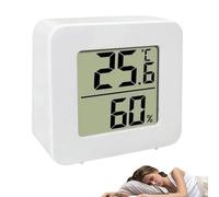 Capteur d'Humidité - Thermomètre d'Intérieur,Jauge Électronique à Affichage LCD pour Poulailler Cave Garage Réfrigérateur Terrarium Reptile Laboratoire Maison