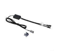 Capteur d'occupation DC24V Câble 2m Noir Matériau ABS (D) | Technologie PIR, détection automatique, compatible CC 12 V/24 V, idéal pour les armoires, économie d'énergie