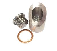 Capteur d'oxygène O2 voiture Bouchons et supports de sonde lambda M18 x 1.5 à angle de 45° avec encoche Support à souder sur échappement