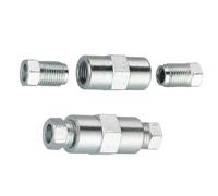 Capteur d'usure de plaquette Témoin d'usure Kit De Connecteurs Pour Câble De Frein, Tuyau De Frein, 2 Connecteurs Femelles À 2 Voies Avec 4 Écrous Mâles M10 De 10 Mm, Évasée Pour Tuyau De 3/16".