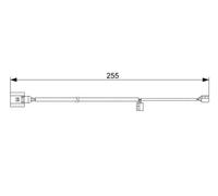 Capteur d'usure des plaquettes Frein à disque 1 987 473 013 BOSCH pour AUDI VW