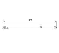 Capteur d'usure des plaquettes Frein à disque 1 987 473 023 BOSCH pour PORSCHE