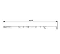 Capteur d'usure des plaquettes Frein à disque 1 987 473 028 BOSCH pour BMW X5 X6