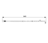 Témoin d'usure, plaquettes de frein BOSCH 1 987 473 044
